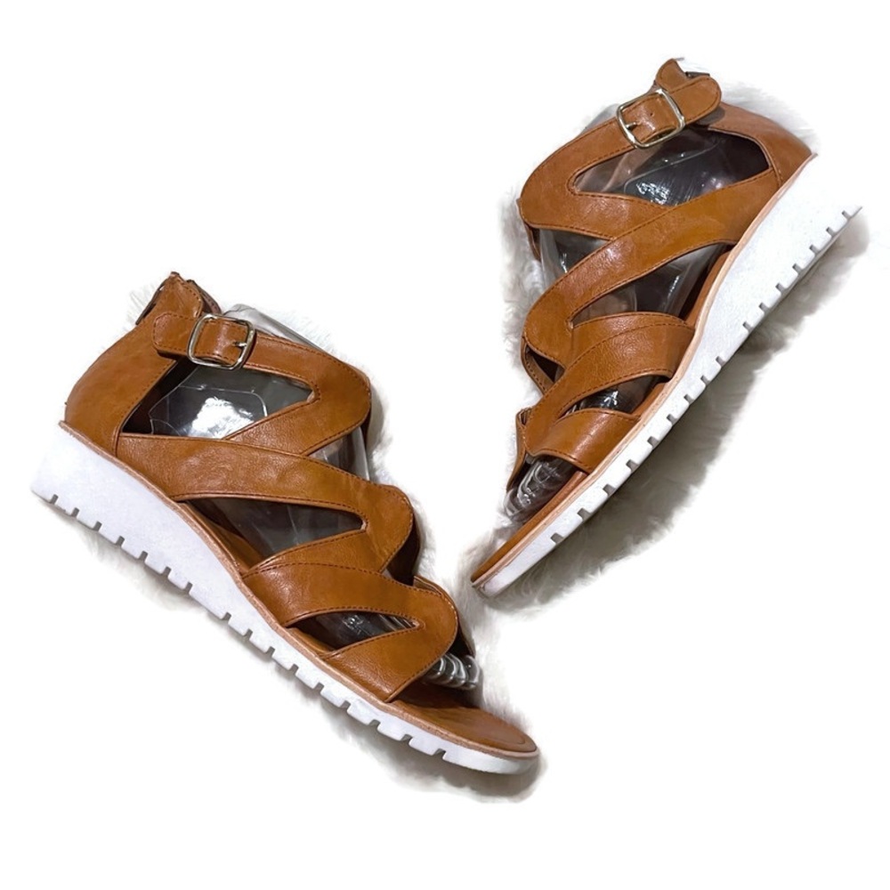 Euro Soft by Sofft Brown Gladiator Comfort Sandals